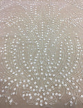 Floral Beaded Tulle (K24512) 1/IVORY