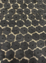 Black Floral Embellished Tulle — featuring floral motifs, a 3D floral design and hand-beading, 100% polyamide, 110cm wide