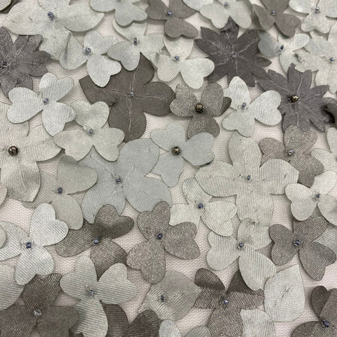 Floral Embellished Tulle (K25736) Gunmetal