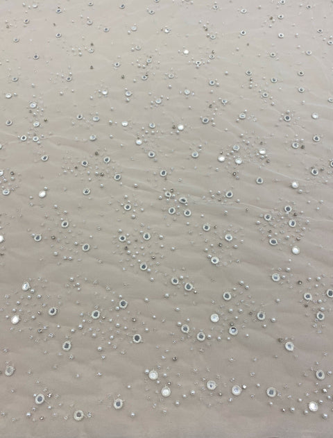 Embellished Tulle (K25765) Ivory