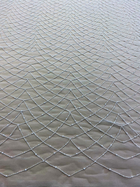 Embellished Tulle (K25767) Ivory