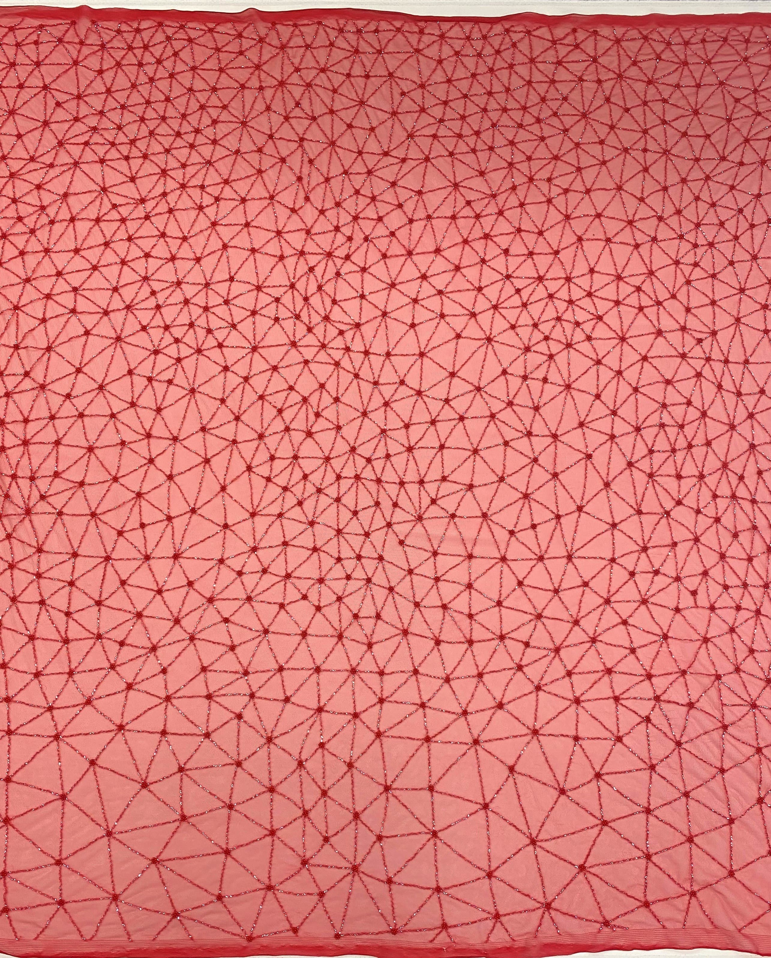 Embellished Tulle — featuring hand-beading, 100% polyester, 140cm wide