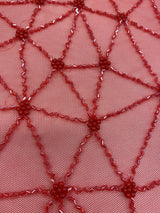 Embellished Tulle — featuring hand-beading, 100% polyester, 140cm wide