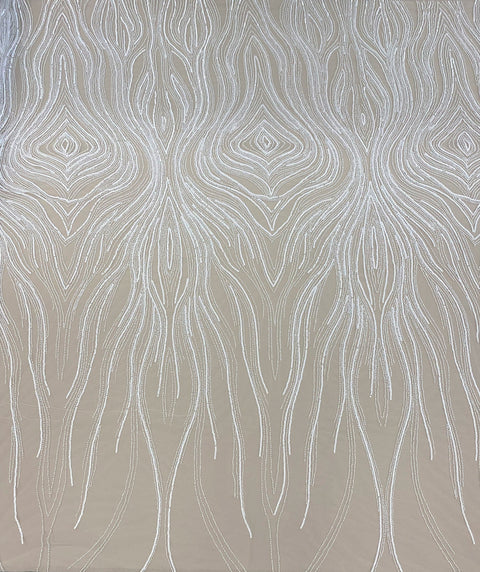 Embellished Tulle (K25841) Ivory