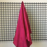 Lipstick Silk Dupion — mid-weight and crisp with a lightly slubbed texture, 100% silk, 137cm wide