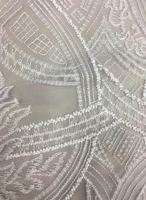 Embroidered Tulle Lv10828 Ivory
