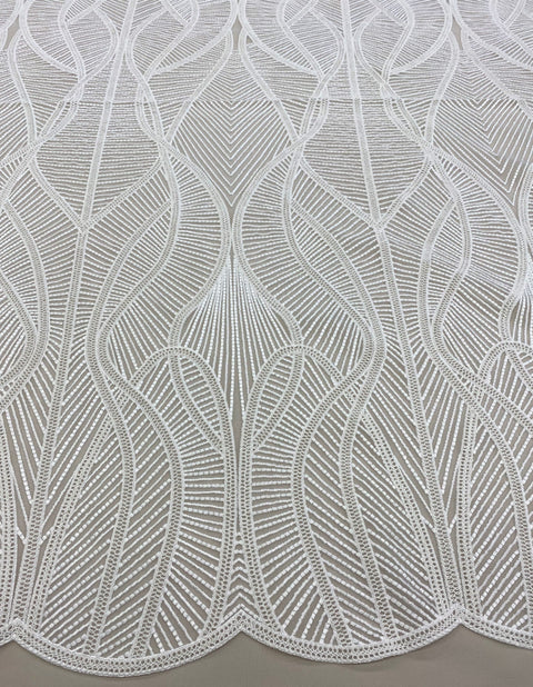 Embroidered Tulle (LV12018) Ivory