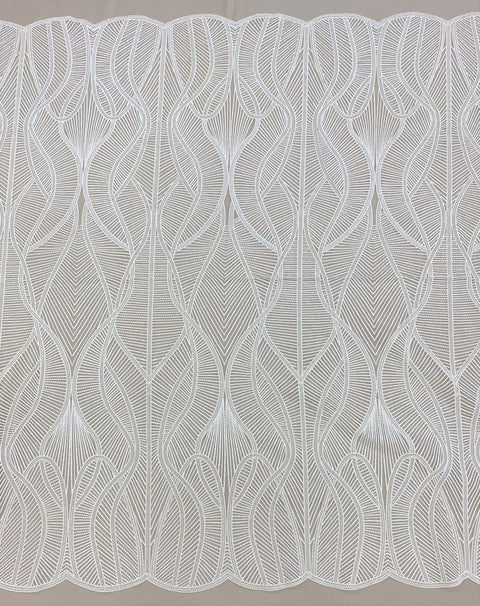 Embroidered Tulle (LV12018) Ivory