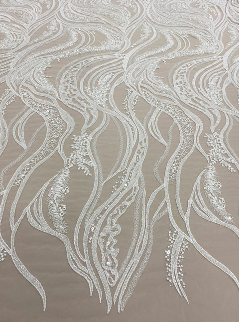 Embroidered Tulle (LV12280) Ivory