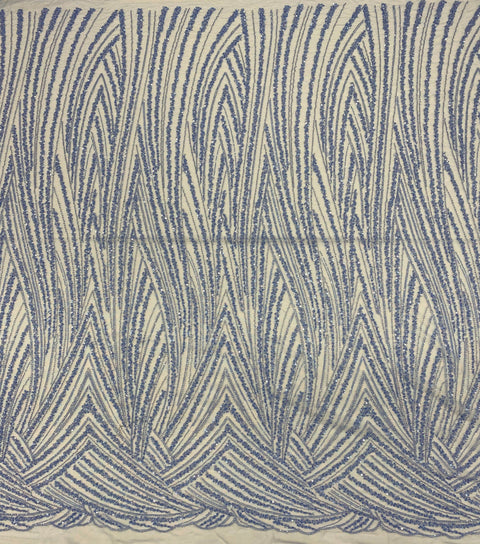 Beaded Tulle (LV12602) Marine