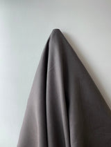 New Slate Linen — mid-weight plain-weave linen with a slightly crisp handle that softens with wear, 100% linen, 135cm wide