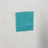 Turquoise Linen — mid-weight plain-weave linen with a slightly crisp handle that softens with wear, 100% linen, 135cm wide