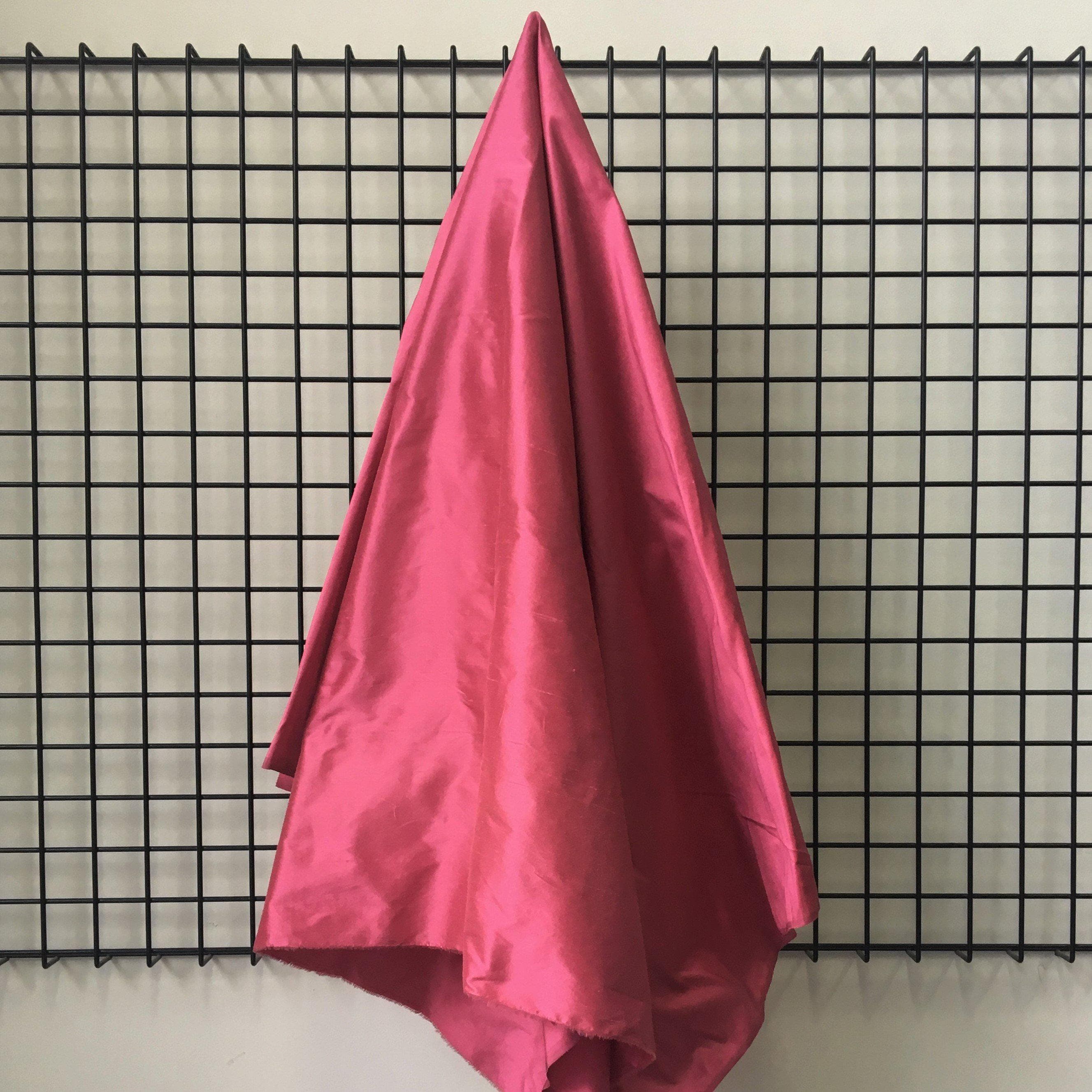 Orchid Silk Dupion — mid-weight and crisp with a lightly slubbed texture, 100% silk, 137cm wide