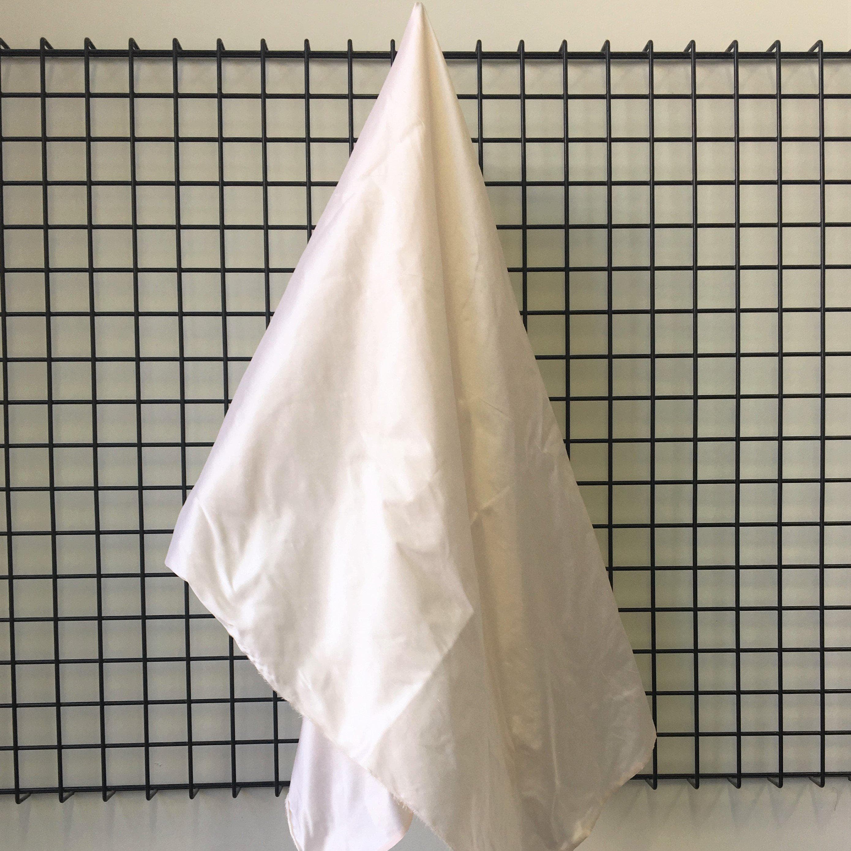 Seashell Silk Dupion — mid-weight and crisp with a lightly slubbed texture, 100% silk, 137cm wide