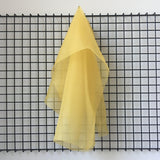 Sunflower Silk Organza — lightweight, sheer and smooth with a low-sheen finish, 100% silk, 137cm wide