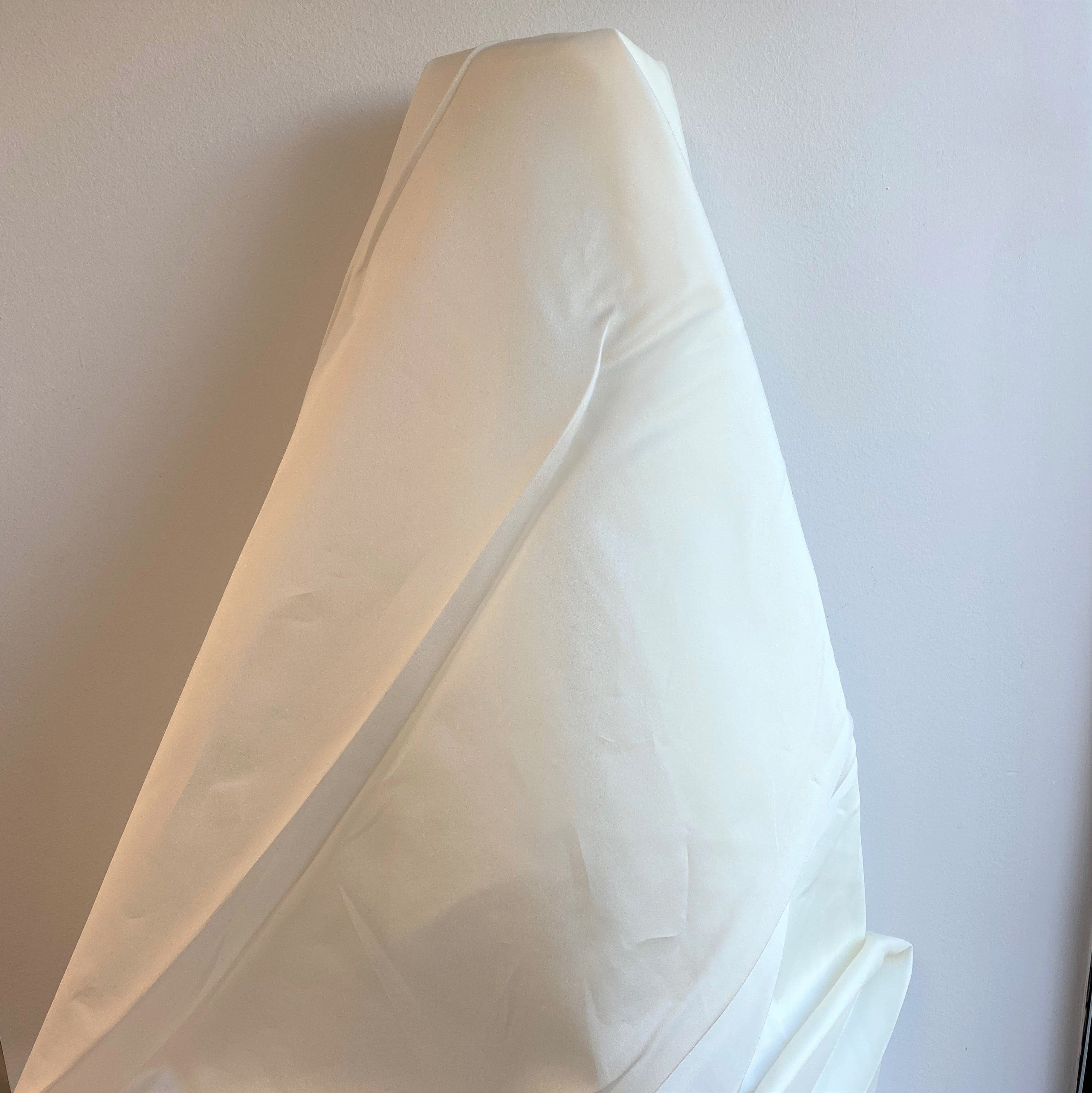 Satin Organza - Ivory (16 momme)