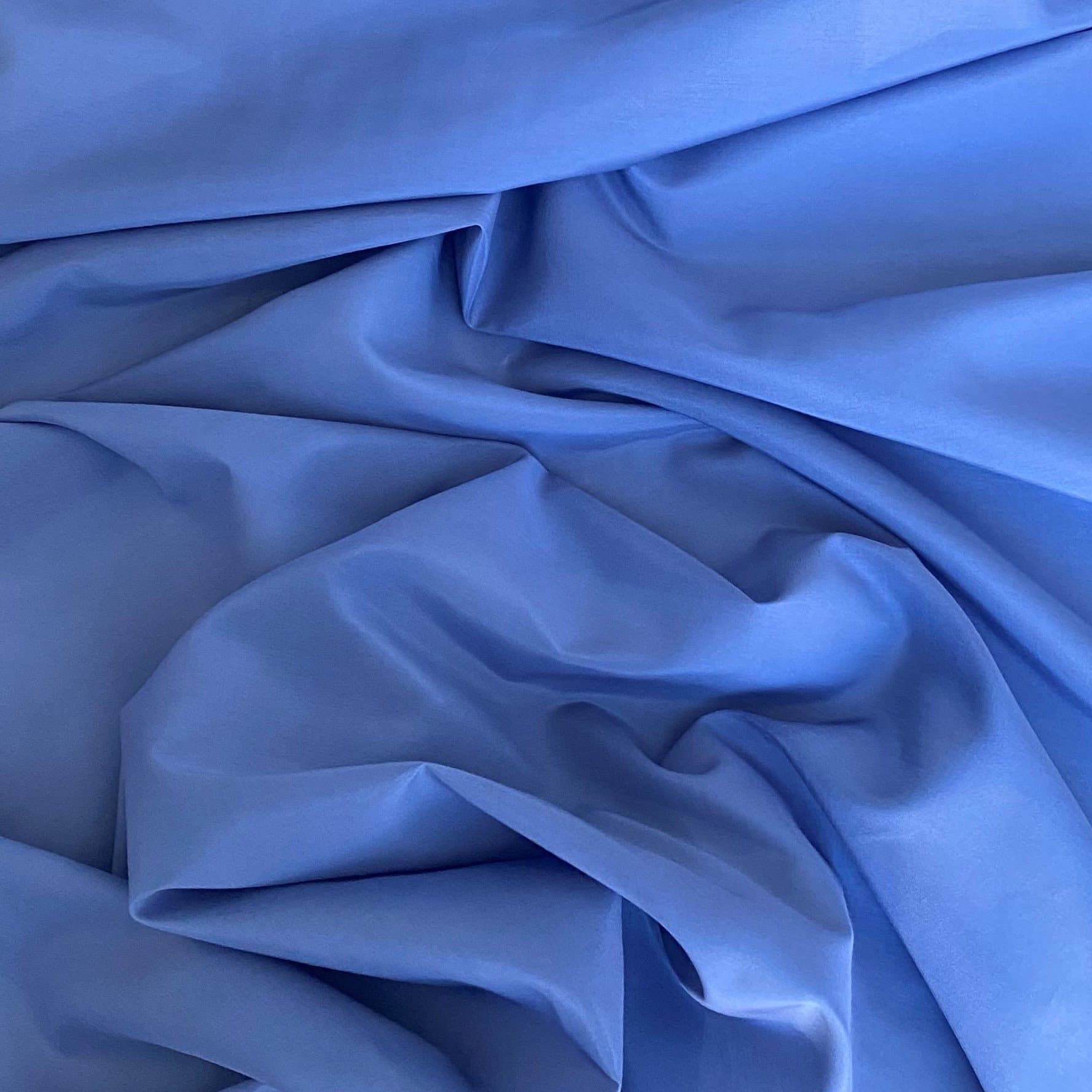 Wedgewood Silk Cotton Voile — lightweight with a soft drape, a subtle texture and a low-sheen luster finish, 30% mulberry silk, 70% cotton, 137cm wide