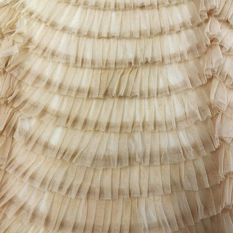 Ruffled Tulle (V17113) Nude