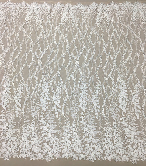 Embellished 3-D Floral Design (VJ12517) Ivory