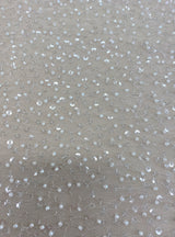 Ivory Sequin Tulle — featuring hand-beading and sequins, 100% nylon, 110cm wide