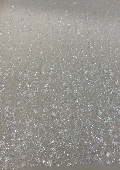 Sequin Tulle (VJ335343) Off White