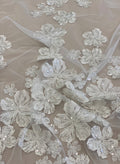 Embellished Floral Tulle (VJ3356028) Ivory