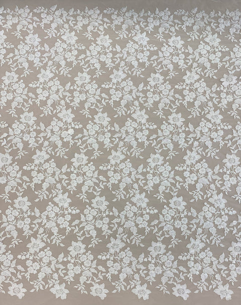 Embellished Floral Tulle (VJ3356050) Ivory