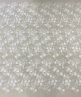 Ivory 3D Floral Tulle — featuring floral motifs, a 3D floral design and sequins, 60% rayon 40% nylon, 140cm wide