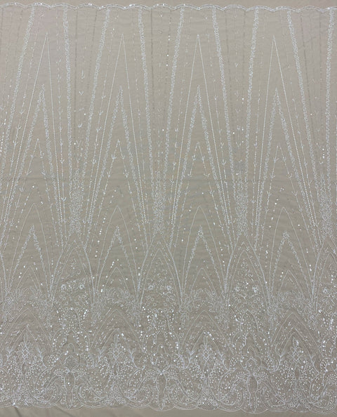 Embellished Tulle (W52332) Ivory