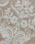 Embroidered Floral Tulle (W54049) Ivory
