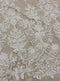 Embroidered Floral Tulle (W54049) Ivory