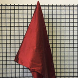 Wine Silk Dupion — mid-weight and crisp with a lightly slubbed texture, 100% silk, 137cm wide