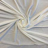 Ivory Recycled Waffle Knit — a soft waffle-textured knit in recycled polyester
