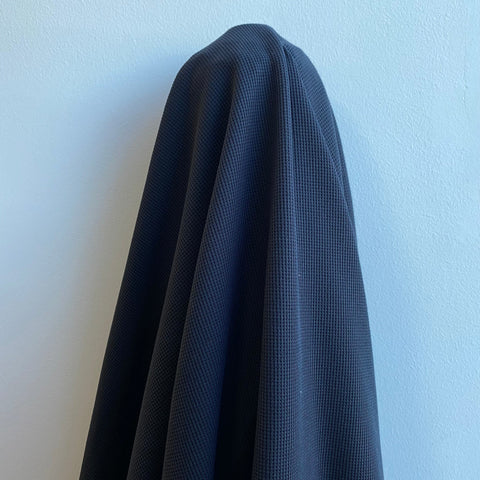 Recycled Waffle Knit Navy