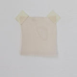 Apricot Silk Organza — lightweight, sheer and smooth with a low-sheen finish, 100% silk, 137cm wide