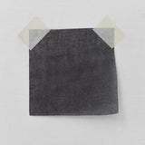 Black Cotton Organdy — a lightweight, semi-sheer cotton with a crisp, stiff handle, 100% cotton