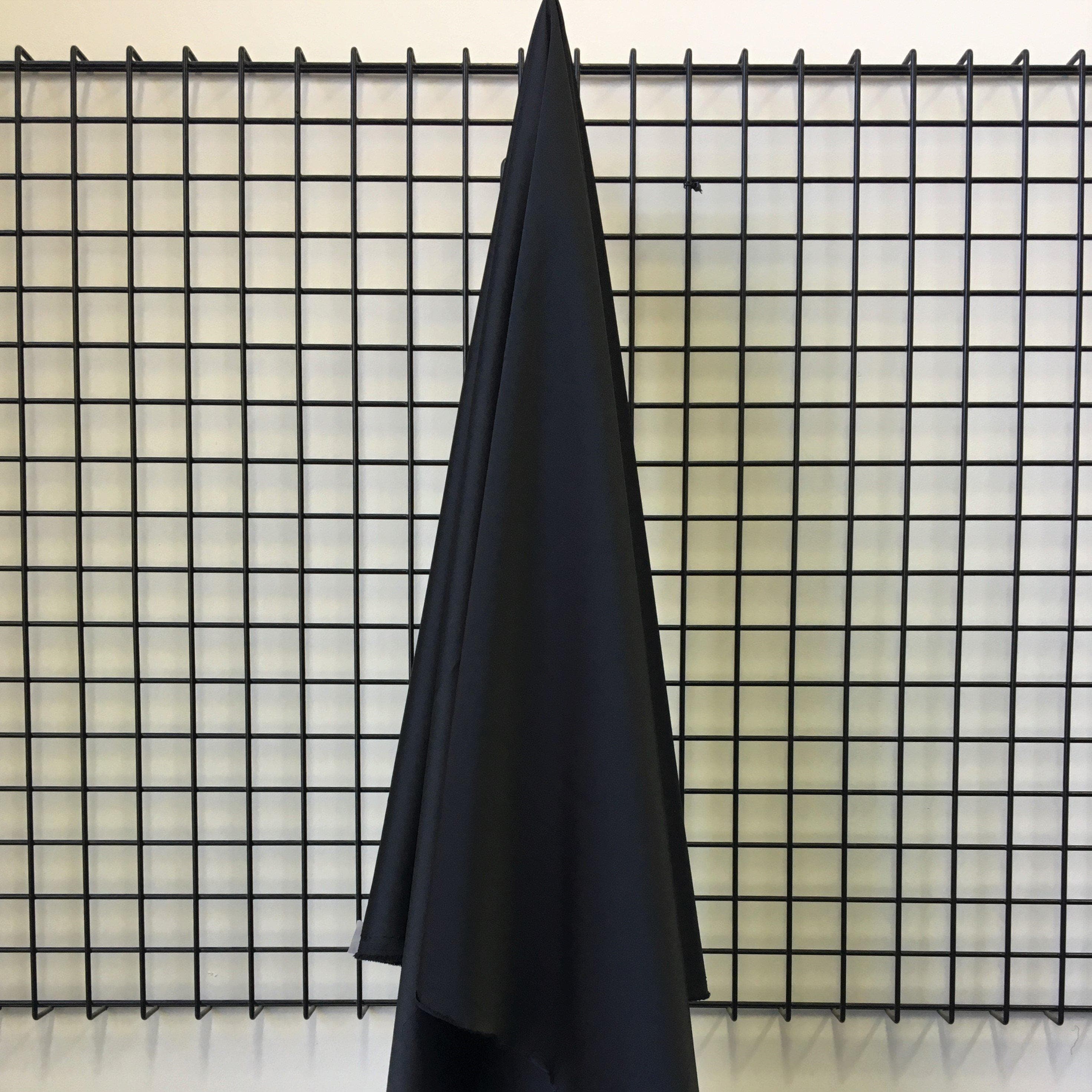 Stretch Polyester Satin Black