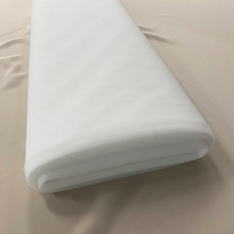 Bridal Net Silk White