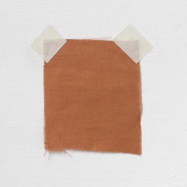 Burnt Orange Linen — mid-weight plain-weave linen with a slightly crisp handle that softens with wear, 100% linen, 135cm wide