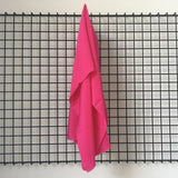 Fuchsia Crepe De Chine — lightweight with a low-sheen matte finish and a soft, fluid drape, 100% mulberry silk, 137cm wide