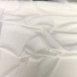 White Crepe De Chine — lightweight with a low-sheen matte finish and a soft, fluid drape, 100% mulberry silk, 137cm wide