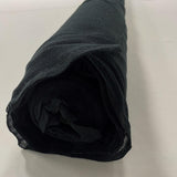 Black Cotton Tulle — mid-weight and crisp, 100% cotton, 140cm wide