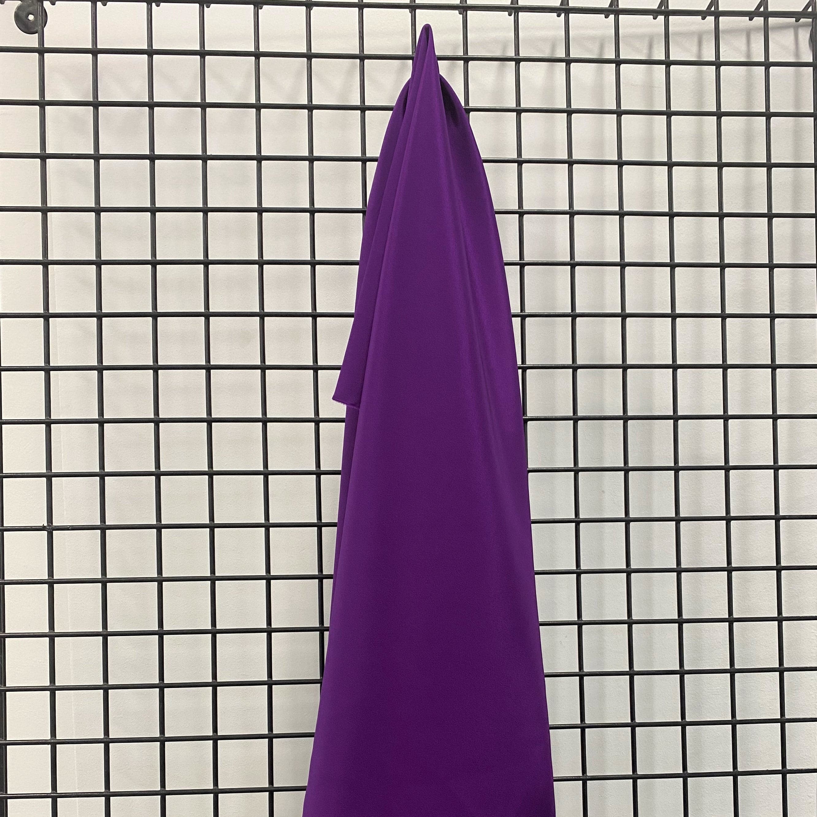 Magenta Crepe De Chine — lightweight with a low-sheen matte finish and a soft, fluid drape, 100% mulberry silk, 137cm wide