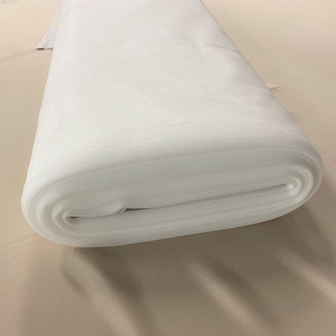 Crystal Tulle Silk White