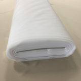 White Crystal Tulle — mid-weight, 100% nylon, 300cm wide