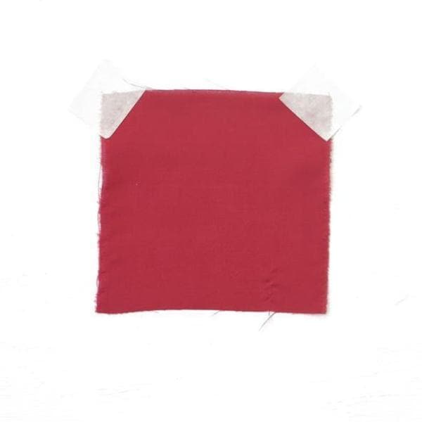 Deep Red Habotai — soft with a light, airy drape and a smooth satin finish, 100% mulberry silk, 140cm wide