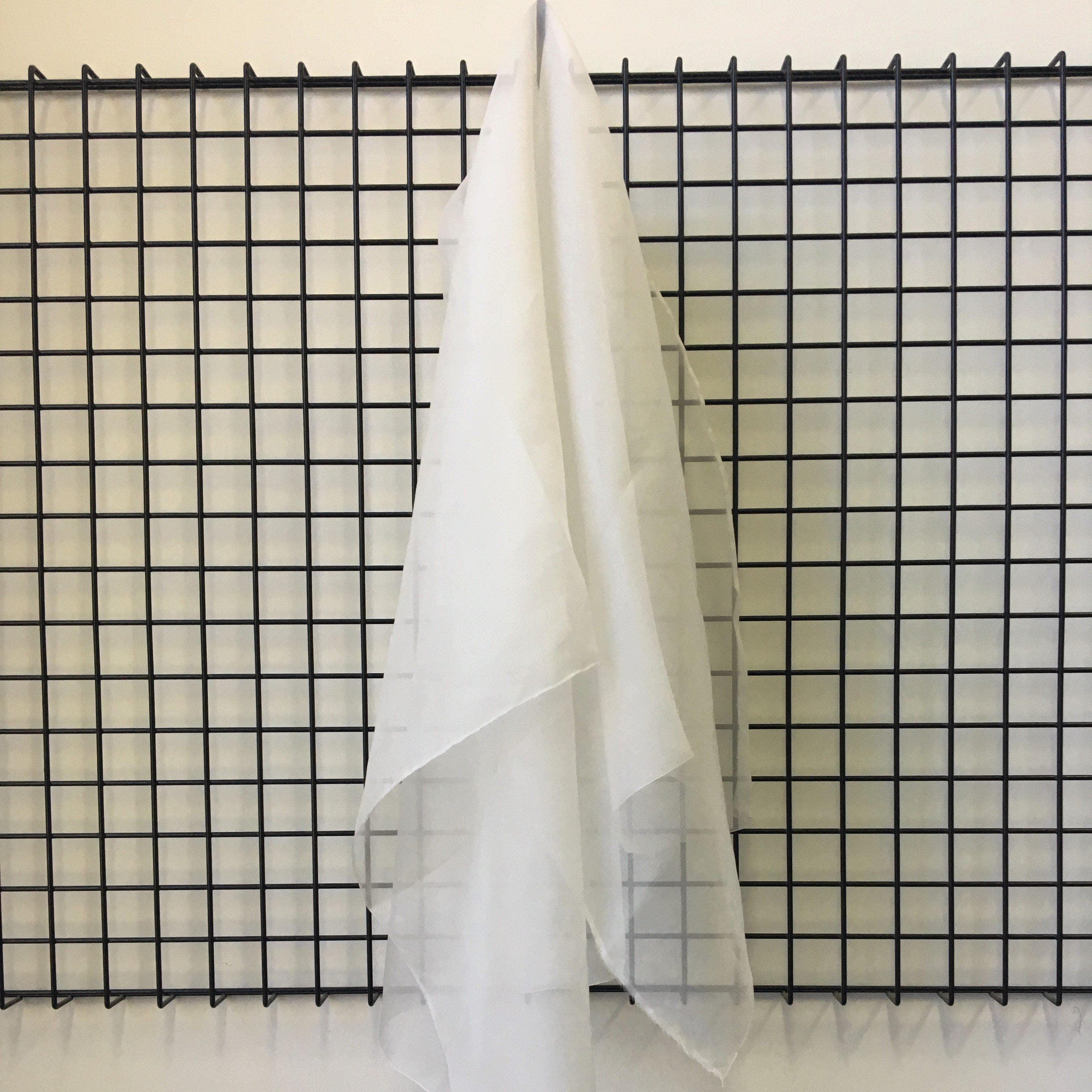 Dove Silk Organza — lightweight, sheer and smooth with a low-sheen finish, 100% silk, 137cm wide