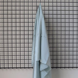 Duck Egg Sandwash Satin — lightweight and soft with a smooth luster satin finish, 100% mulberry silk, 140cm wide