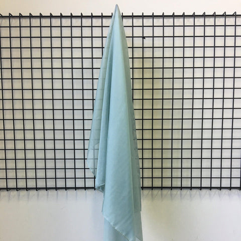 Remnant Satin Chiffon Duck Egg