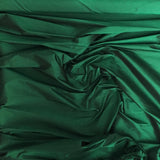 Bottle Green Silk Dupion — mid-weight and crisp with a lightly slubbed texture, 100% silk, 137cm wide